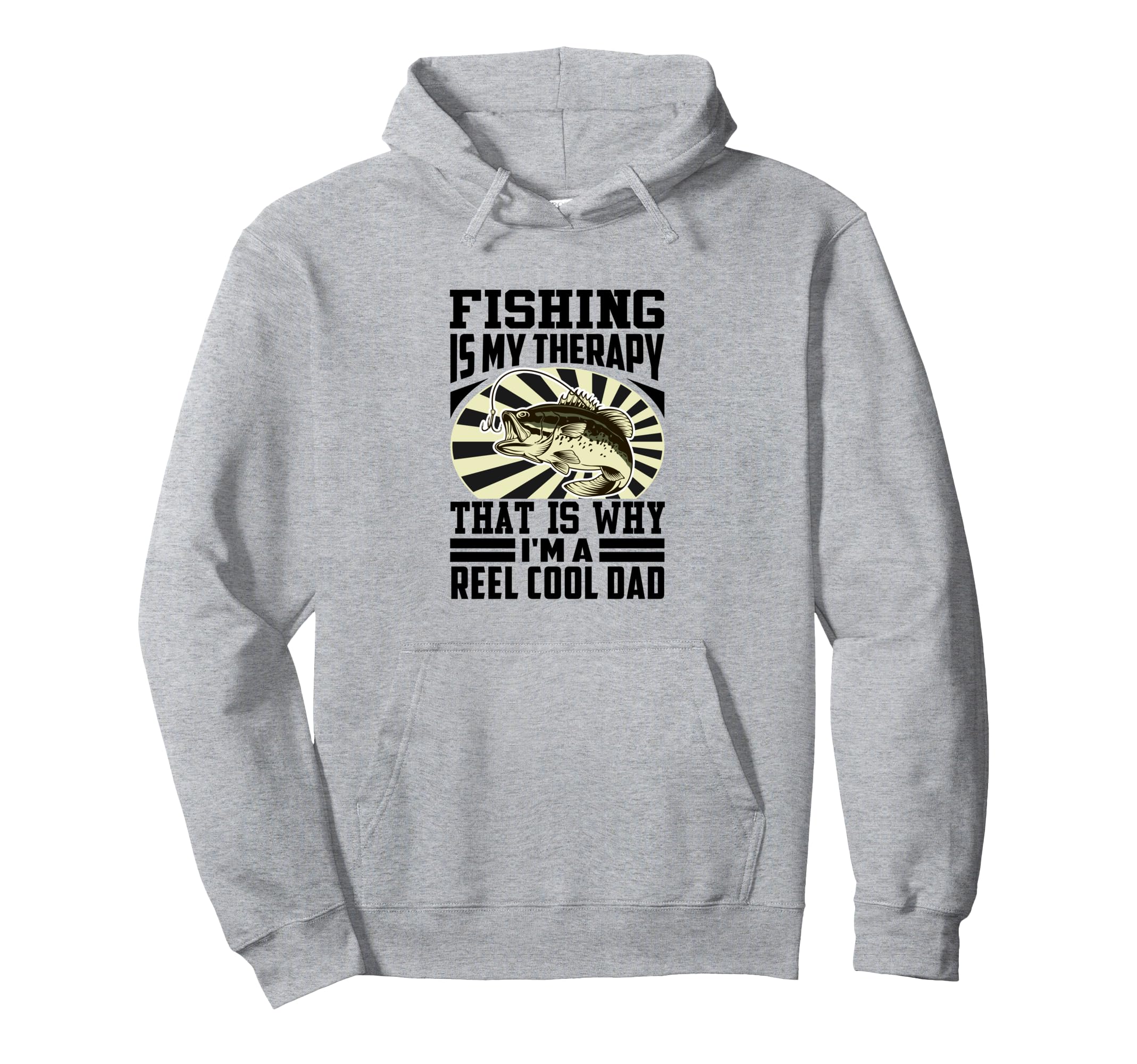 Fishing Is My Therapy That Is Why Hoodie - Fun Novelty Design for Adults - T-Shirt, Sweatshirt, Hoodie