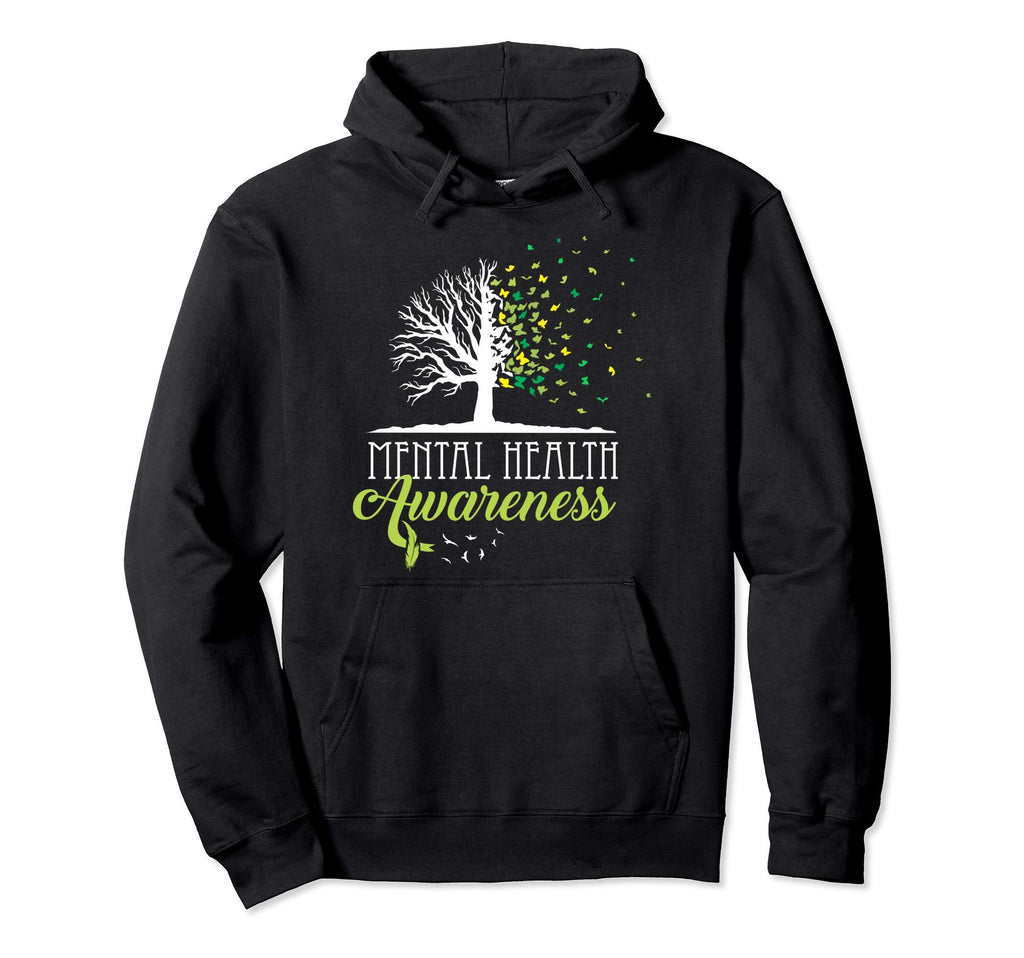 Trees Mental Health Awareness Month Hoodie - Aesthetic Graphic Men Women - T-Shirt, Sweatshirt, Hoodie