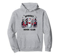 Spooky Book Club Halloween Funny Hoodie - Minimalist Print Men Women - T-Shirt, Sweatshirt, Hoodie