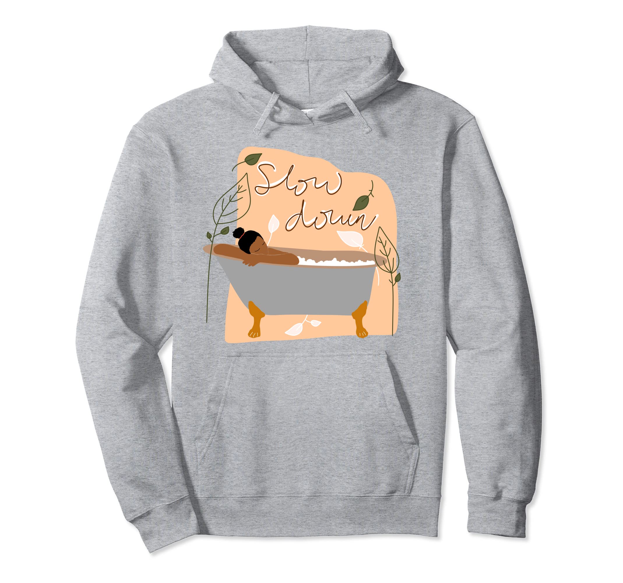 Self Care Slow Down Therapy Bubble Hoodie - Casual Everyday Wear Men Women - T-Shirt, Sweatshirt, Hoodie