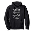 Funny Womens Coffee Gets Me Started Hoodie - Custom Art Print Men Women - T-Shirt, Sweatshirt, Hoodie