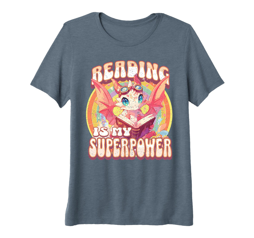 Lovely Dragon My Superpower Bookworm T-Shirt - Casual Everyday Wear Unisex - T-Shirt, Sweatshirt, Hoodie