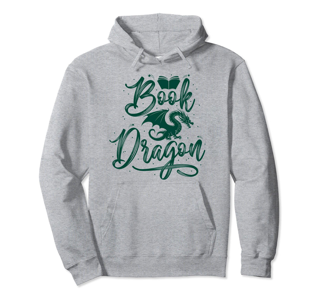 Funny Bookworm Reading Book Dragon 1 Hoodie - Fun Novelty Design Unisex - T-Shirt, Sweatshirt, Hoodie