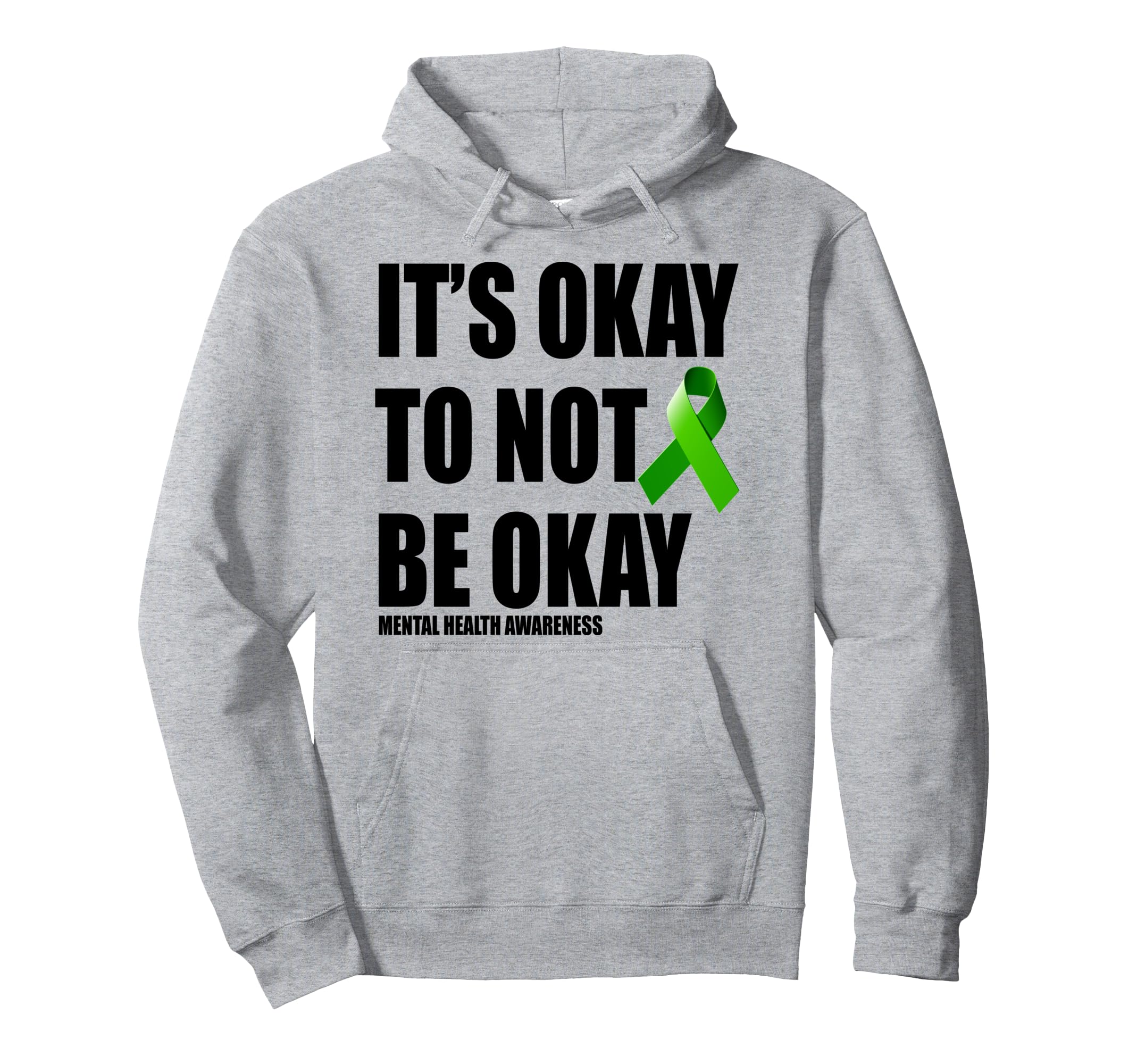 Mental Health Awareness Ribbon Hoodie - Unique Graphic for Adults - T-Shirt, Sweatshirt, Hoodie