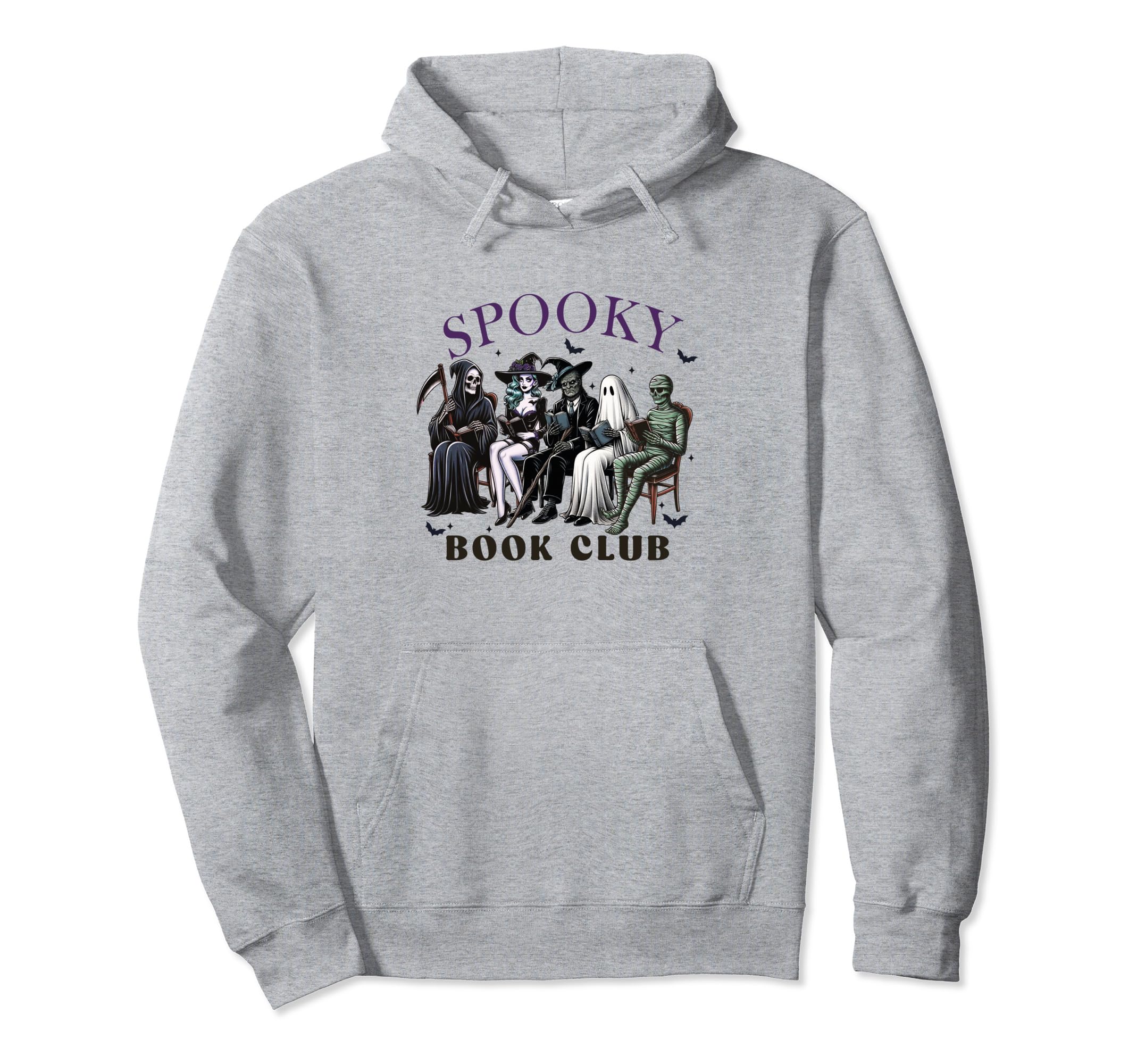 Spooky Book Club Halloween Party Hoodie - Casual Everyday Wear Unisex - T-Shirt, Sweatshirt, Hoodie