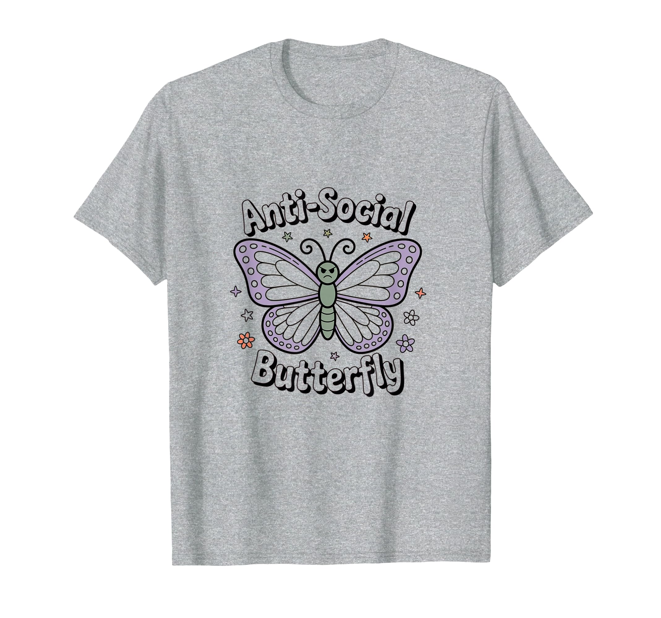 Antisocial Butterfly Aesthetic Gothic T-Shirt - Fun Novelty Design Unisex - T-Shirt, Sweatshirt, Hoodie
