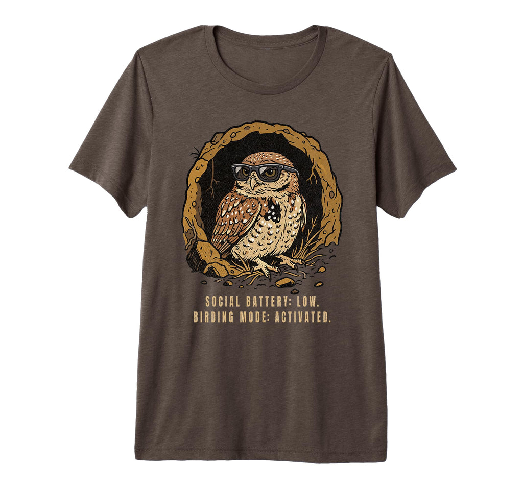 Social Battery Low Burrow Mode T-Shirt - Aesthetic Graphic Men Women - T-Shirt, Sweatshirt, Hoodie