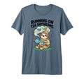 Running Tea Daydreams Bookish Sloth Tri T-Shirt - Trendy Graphic Unisex - T-Shirt, Sweatshirt, Hoodie