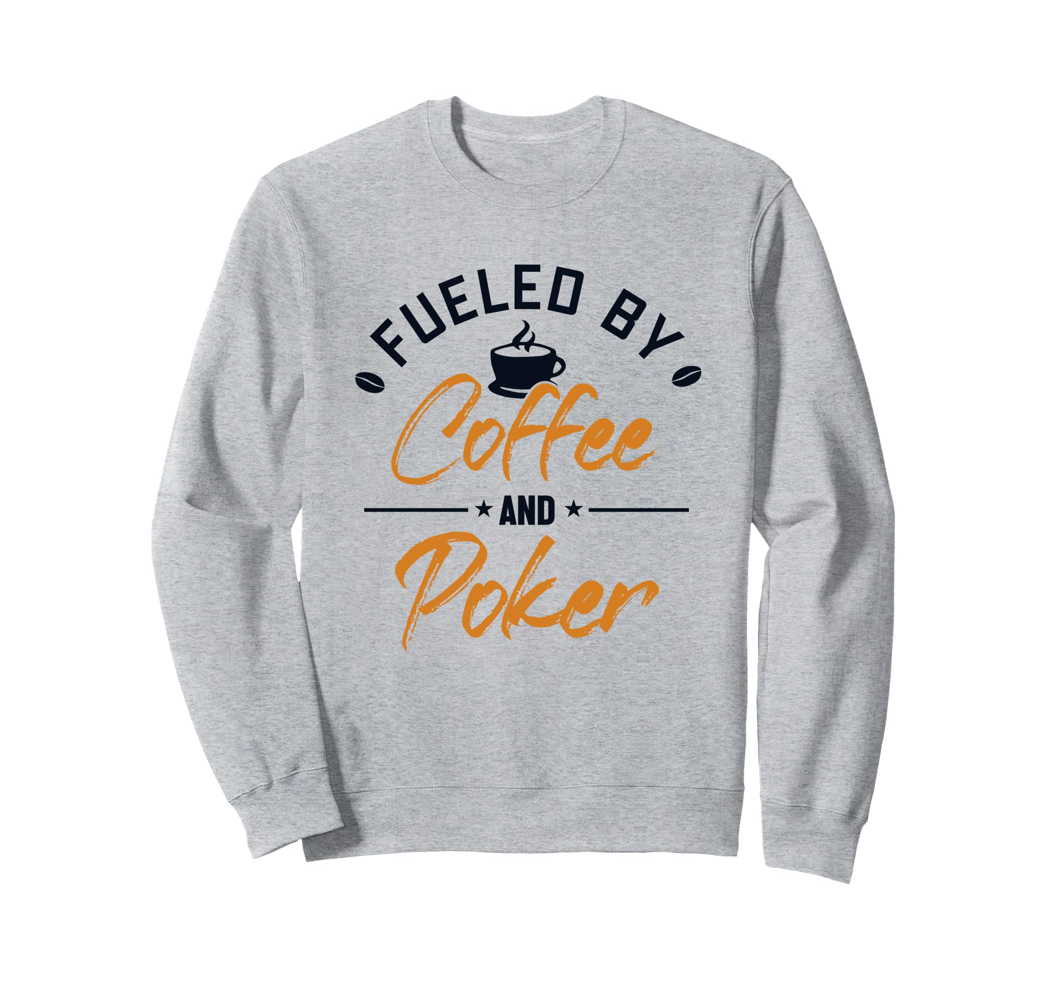 Fueled Coffee And Poker Poker Hands Sweatshirt - Minimalist Print Unisex - T-Shirt, Sweatshirt, Hoodie