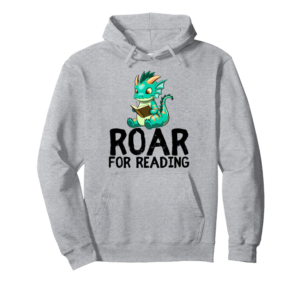 Dragon Reading Book Worm Nerd School Hoodie - Novelty Apparel Men Women - T-Shirt, Sweatshirt, Hoodie
