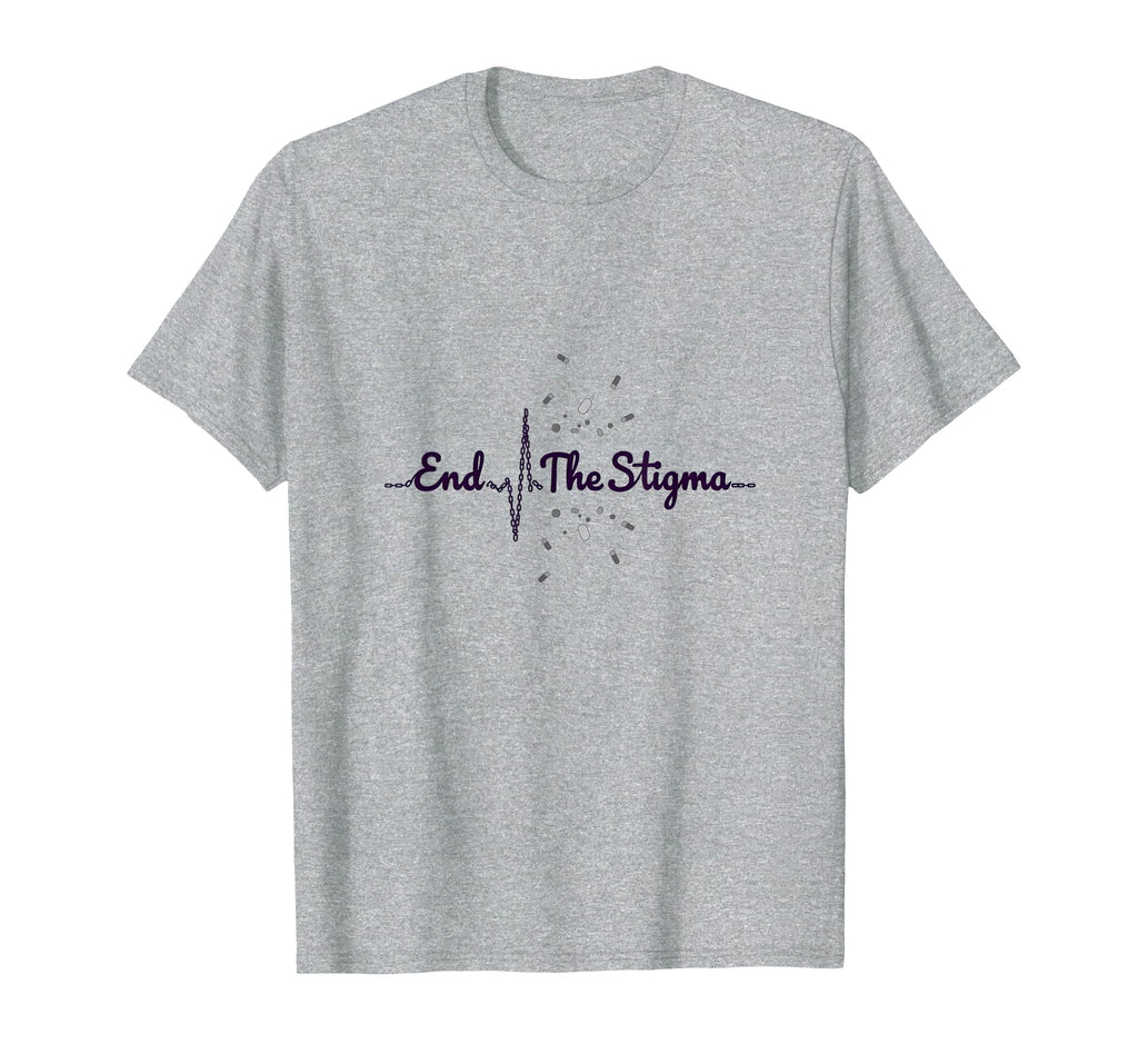 End Stigma Mental Health Awareness T-Shirt - Aesthetic Graphic Men Women - T-Shirt, Sweatshirt, Hoodie