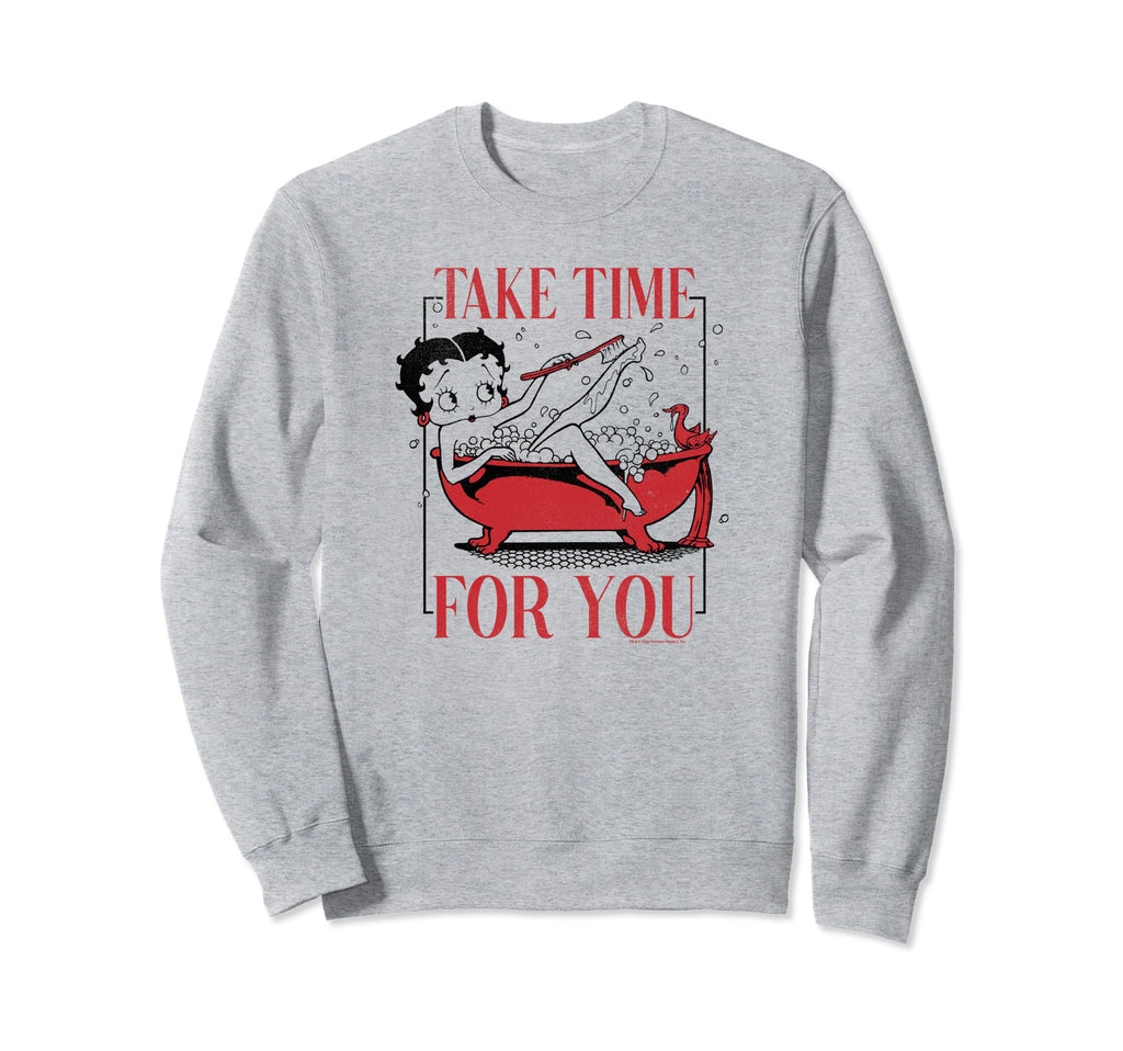 Betty Boop Take Time You Bath Time Sweatshirt - Unique Graphic for Adults - T-Shirt, Sweatshirt, Hoodie