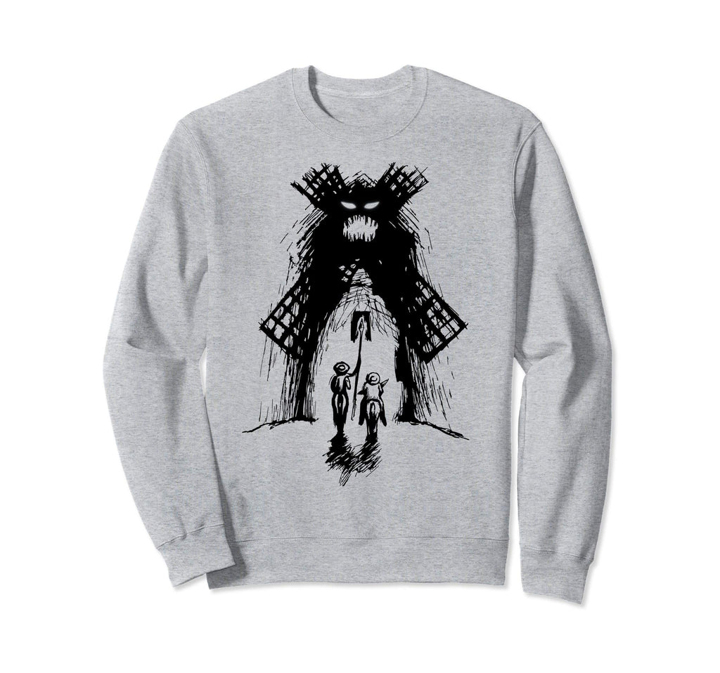 Don Quixote And Sancho Vs Monster Sweatshirt - Custom Art Print for Adults - T-Shirt, Sweatshirt, Hoodie