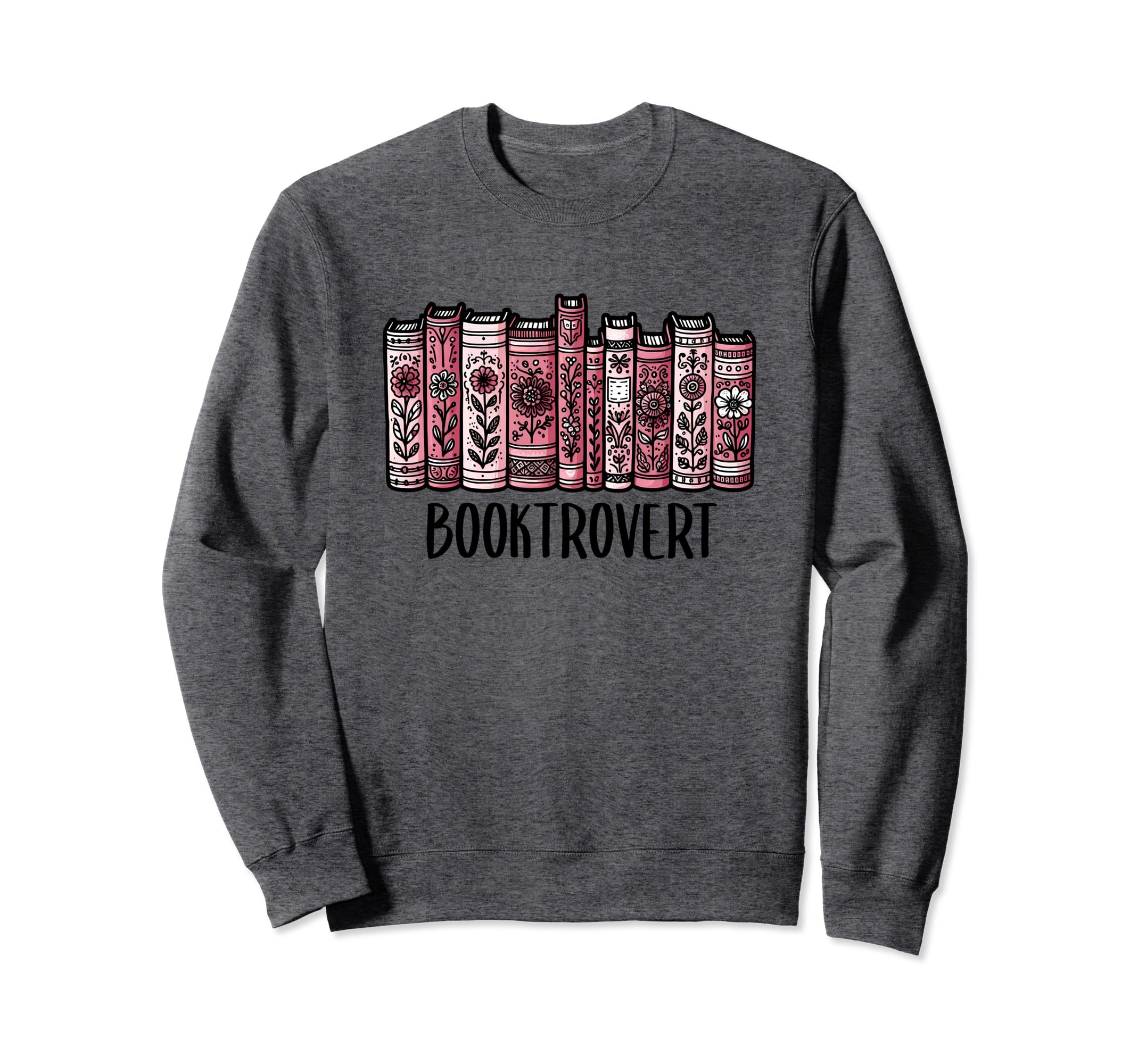 Booktrovert Funny Introvert Book Sweatshirt - Minimalist Print Men Women - T-Shirt, Sweatshirt, Hoodie
