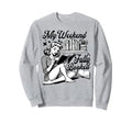 My Weekend Is Fully Booked Book Sweatshirt - Fun Novelty Design Unisex - T-Shirt, Sweatshirt, Hoodie