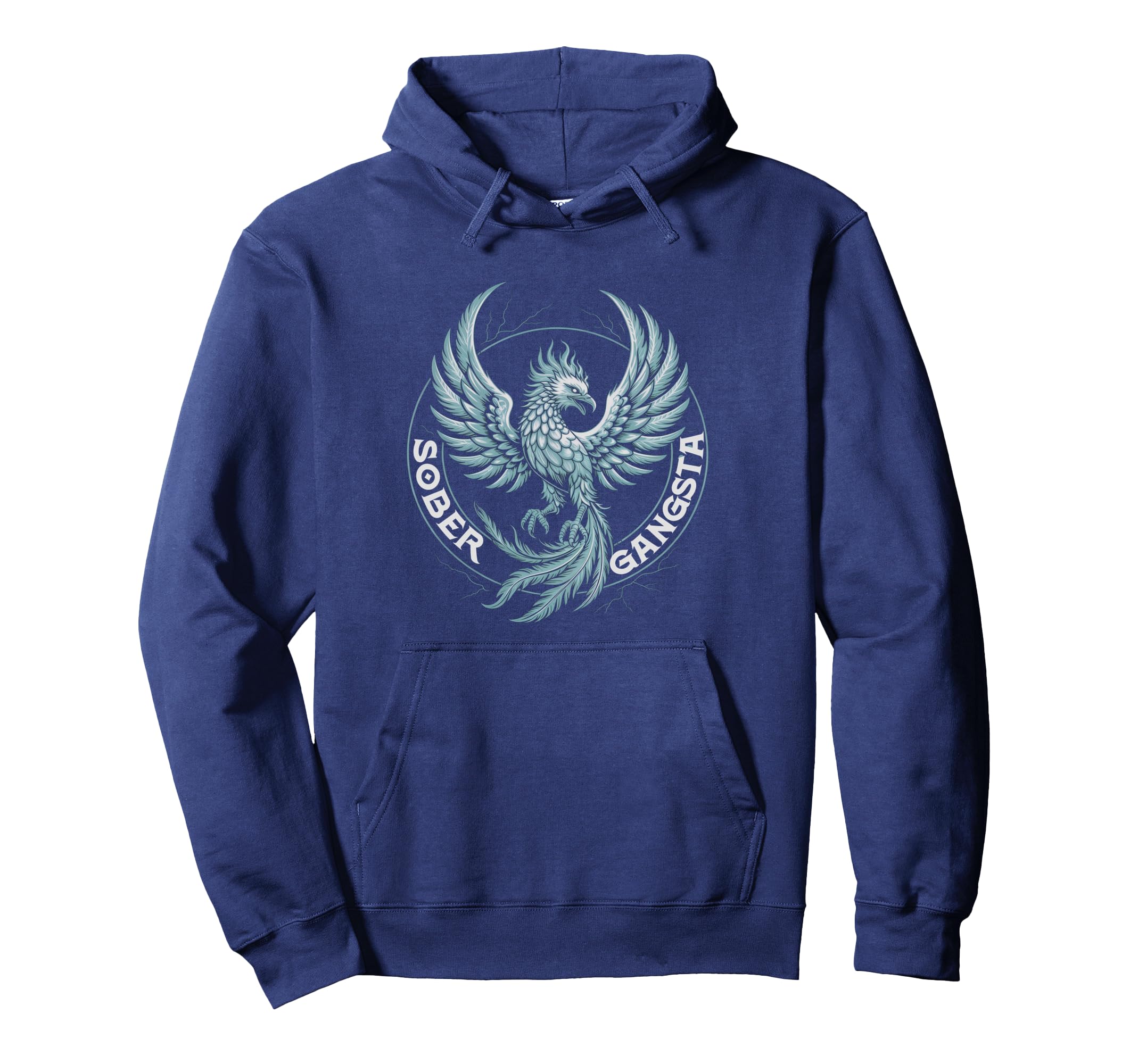 Funny Sober Gangsta Sobriety Family Hoodie - Fun Novelty Design Men Women - T-Shirt, Sweatshirt, Hoodie
