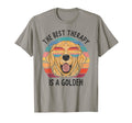 Golden Retriever Is Best Therapy Dog T-Shirt - Unique Graphic Men Women - T-Shirt, Sweatshirt, Hoodie