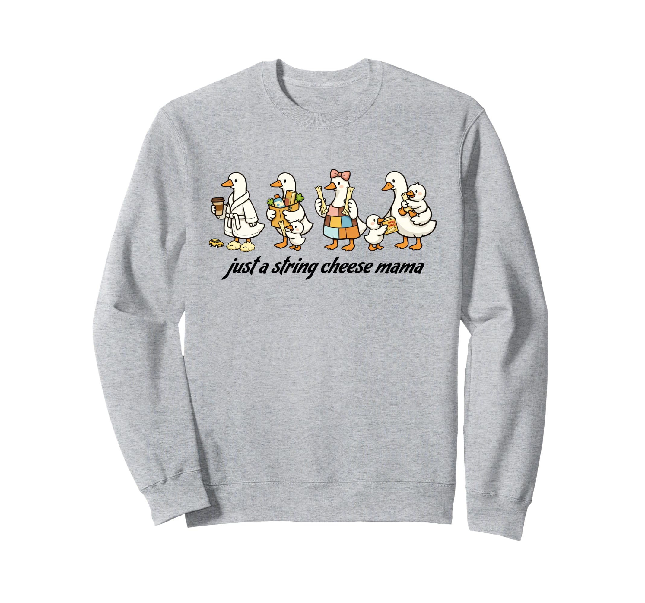 Just String Cheese Mama Era Silly Sweatshirt - Minimalist Print Men Women - T-Shirt, Sweatshirt, Hoodie