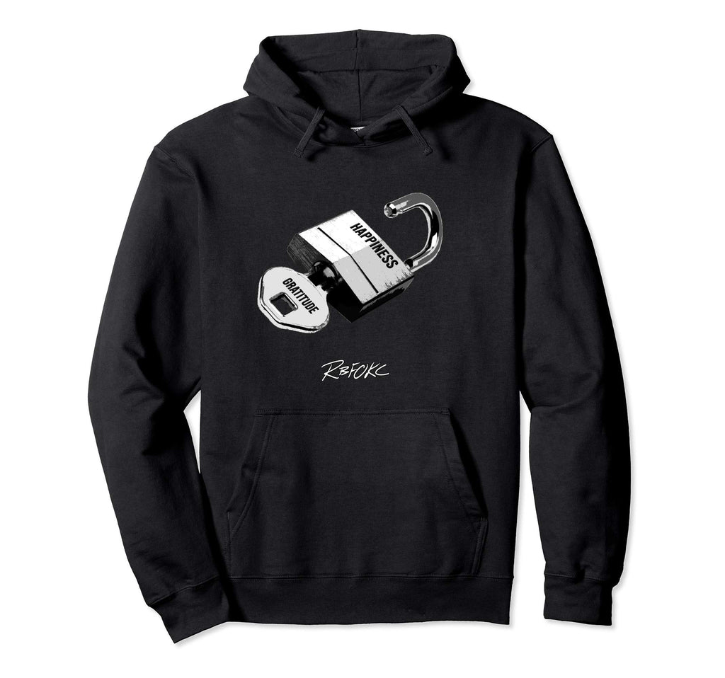 Gratitude Is Key To Happiness Hoodie - Casual Everyday Wear Unisex - T-Shirt, Sweatshirt, Hoodie