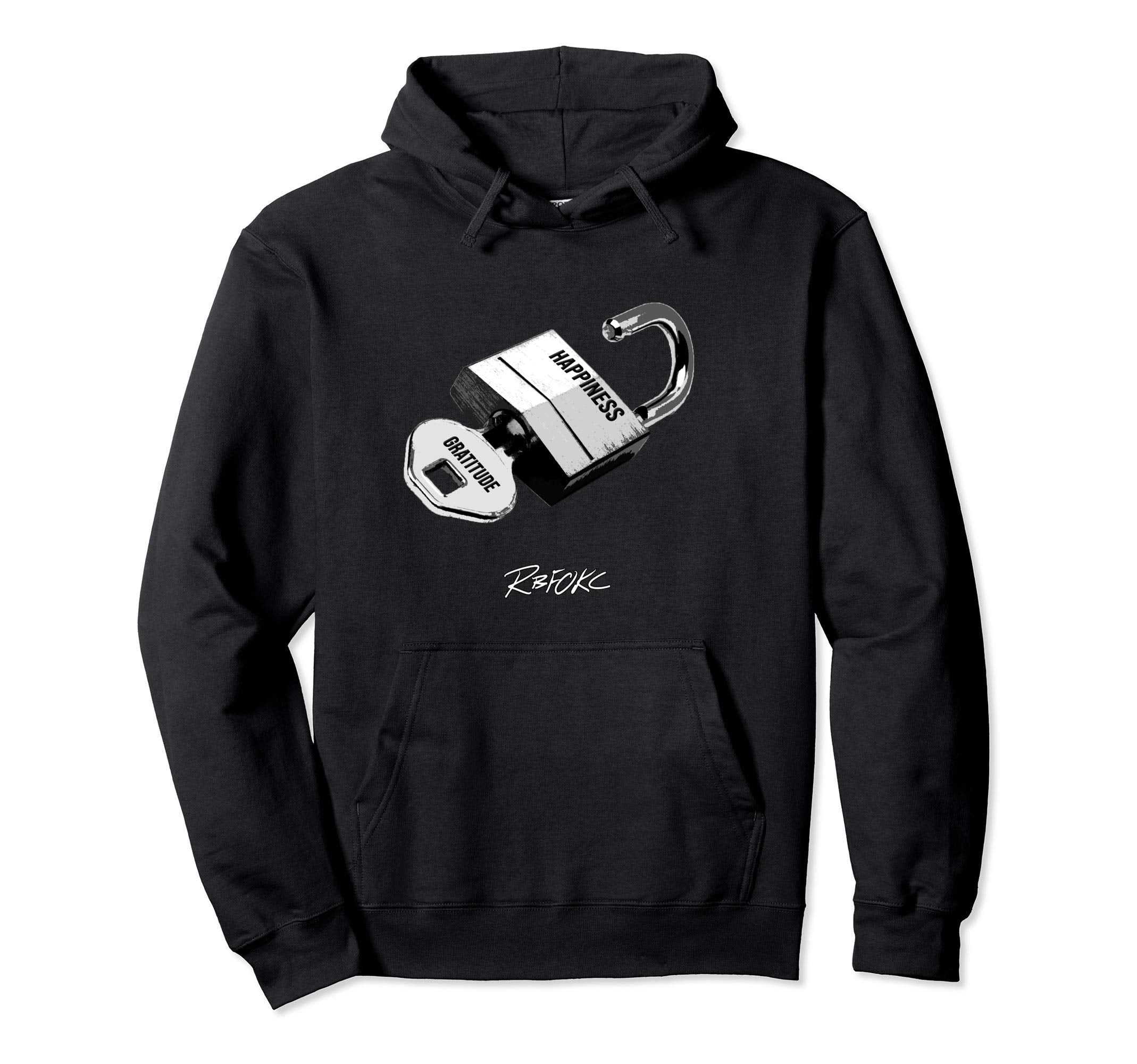 Gratitude Is Key To Happiness Hoodie - Casual Everyday Wear Unisex - T-Shirt, Sweatshirt, Hoodie