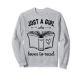 Just Who Loves To Read Book Sweatshirt - Casual Everyday Wear for Adults - T-Shirt, Sweatshirt, Hoodie