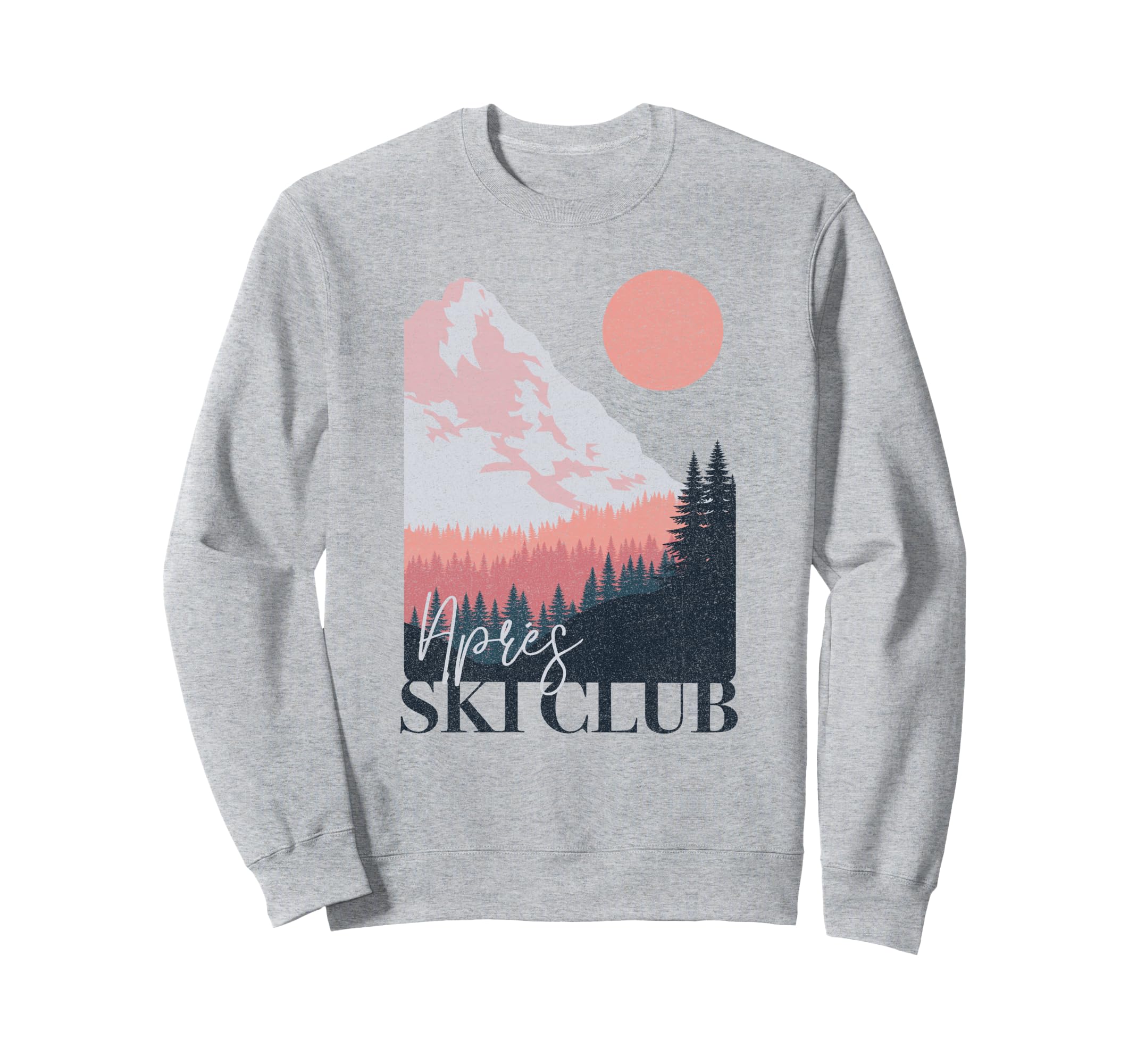 Landscape Apres Ski Club Mountainside Sweatshirt - Graphic Print for Adults - T-Shirt, Sweatshirt, Hoodie