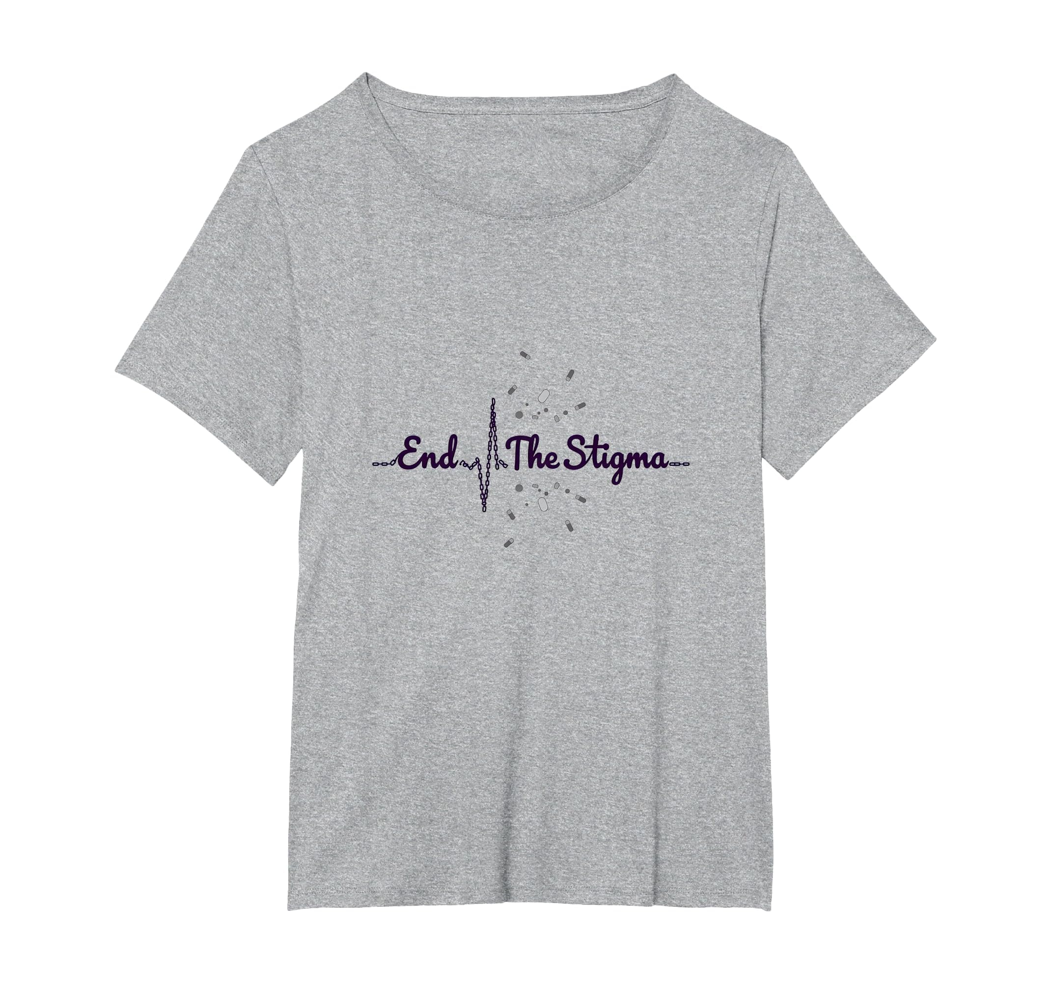 End Stigma Mental Health Awareness T-Shirt - Graphic Print Men Women - T-Shirt, Sweatshirt, Hoodie