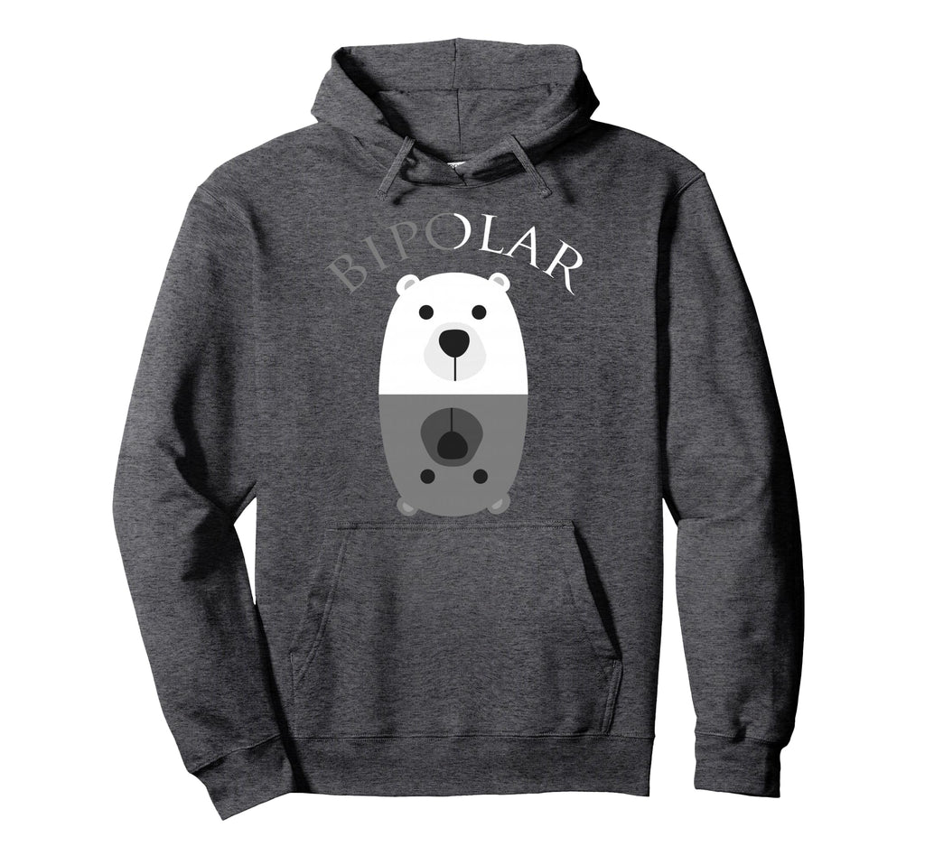 Bipolar Mental Disorder Polar Bear Hoodie - Casual Everyday Wear Unisex - T-Shirt, Sweatshirt, Hoodie
