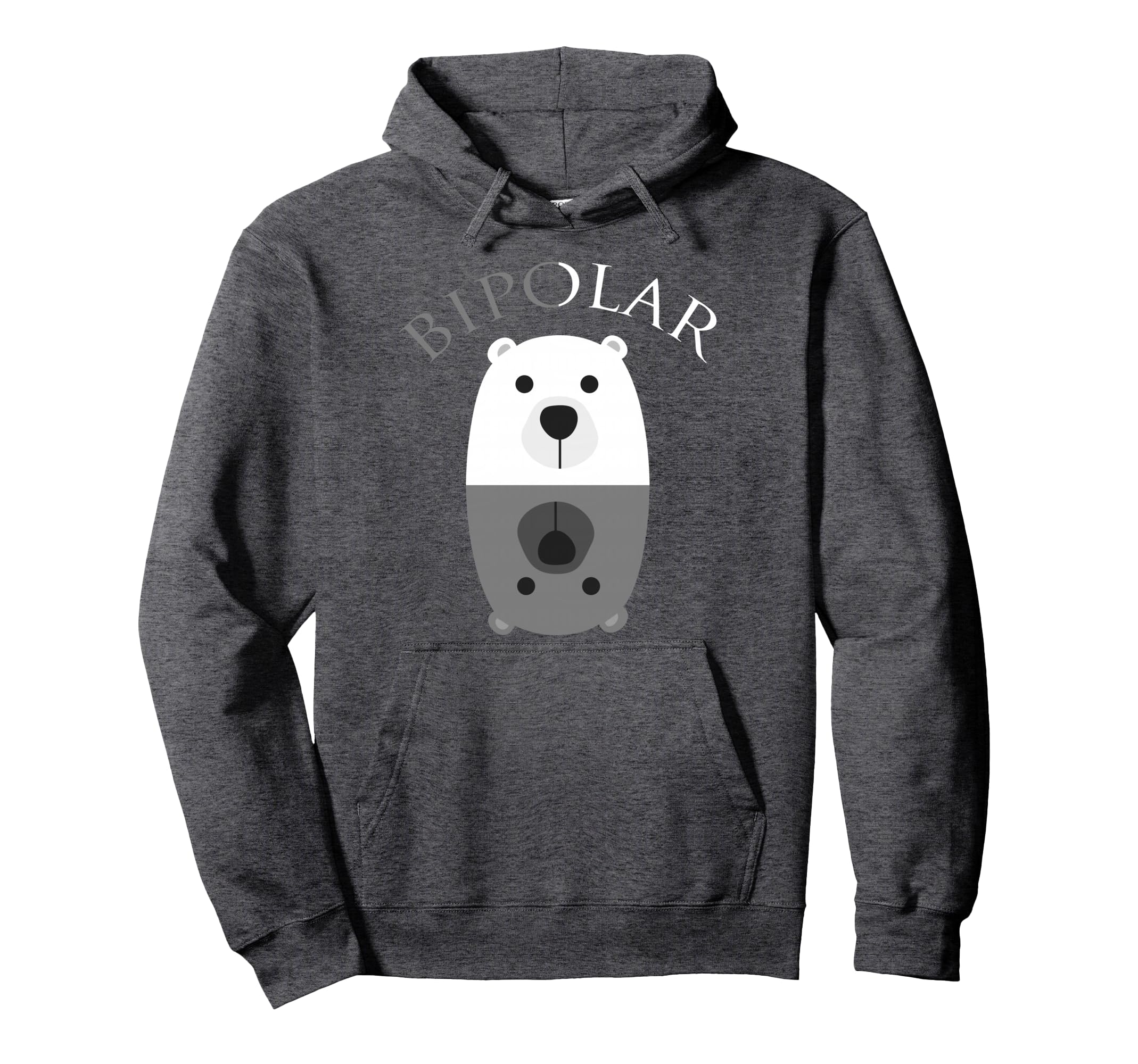 Bipolar Mental Disorder Polar Bear Hoodie - Casual Everyday Wear Unisex - T-Shirt, Sweatshirt, Hoodie