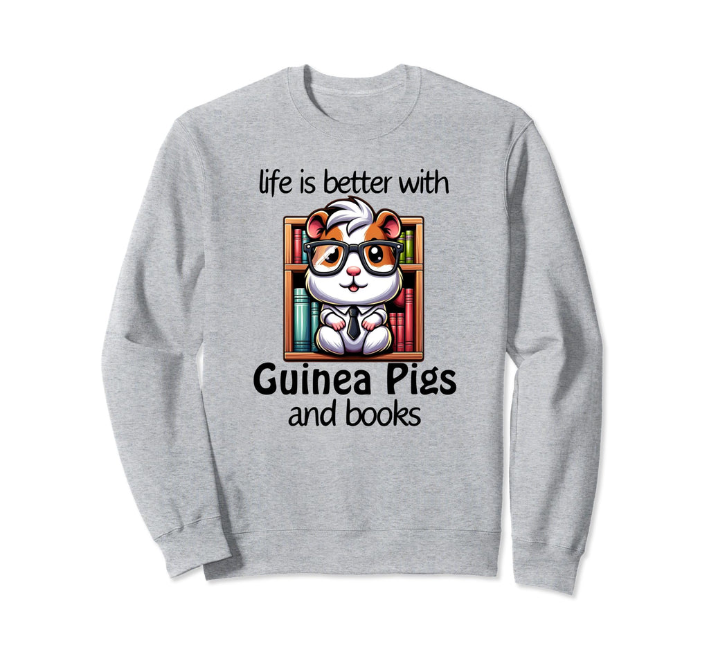 Guinea Pig Books Bookworm Lit Sweatshirt - Casual Everyday Wear for Adults - T-Shirt, Sweatshirt, Hoodie