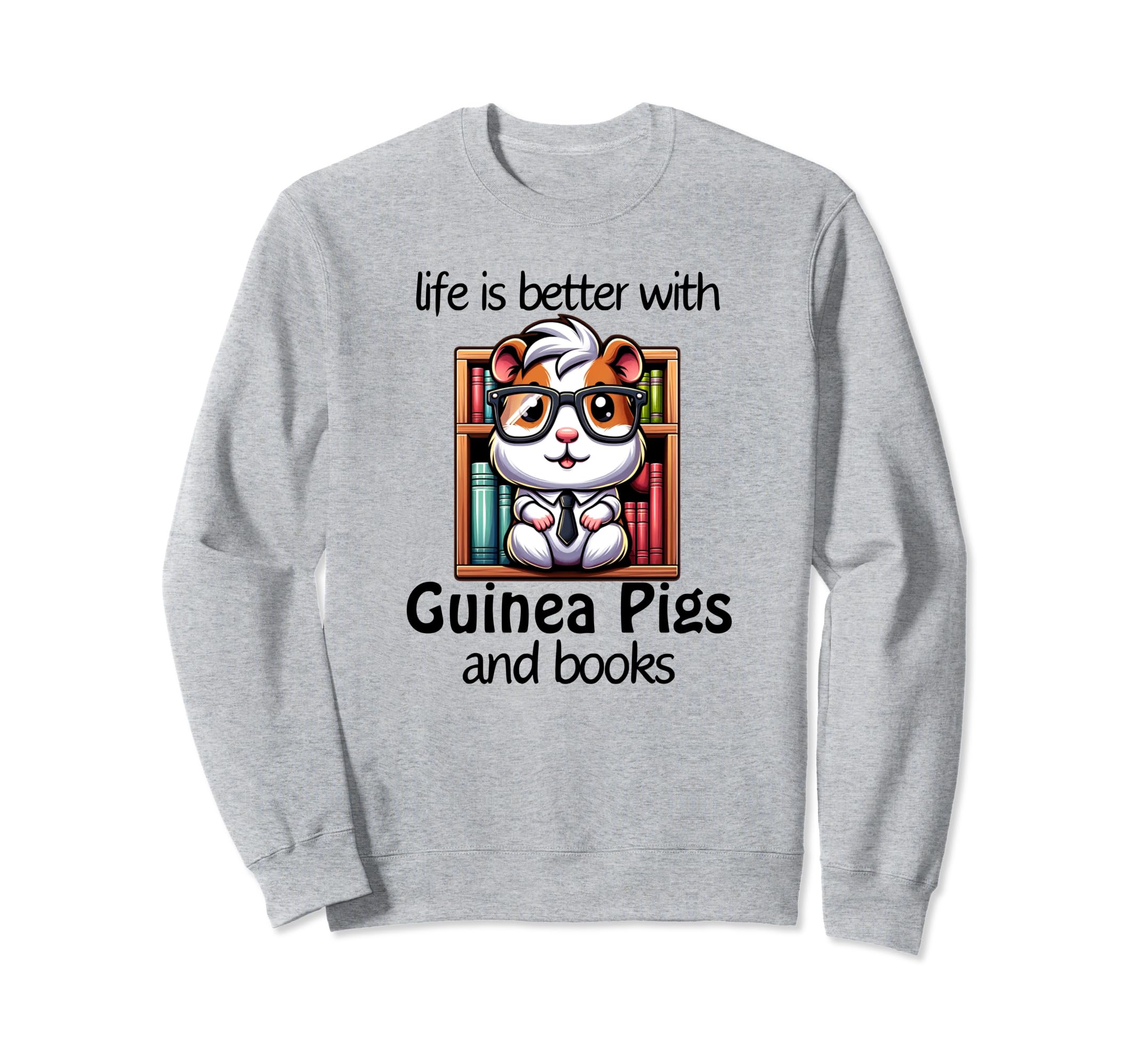 Guinea Pig Books Bookworm Lit Sweatshirt - Casual Everyday Wear for Adults - T-Shirt, Sweatshirt, Hoodie