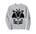 Giraffe Books Bookworm Library Sweatshirt - Custom Art Print for Adults - T-Shirt, Sweatshirt, Hoodie