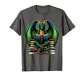 Books Dragon Reading Book T-Shirt - Graphic Print Unisex - T-Shirt, Sweatshirt, Hoodie