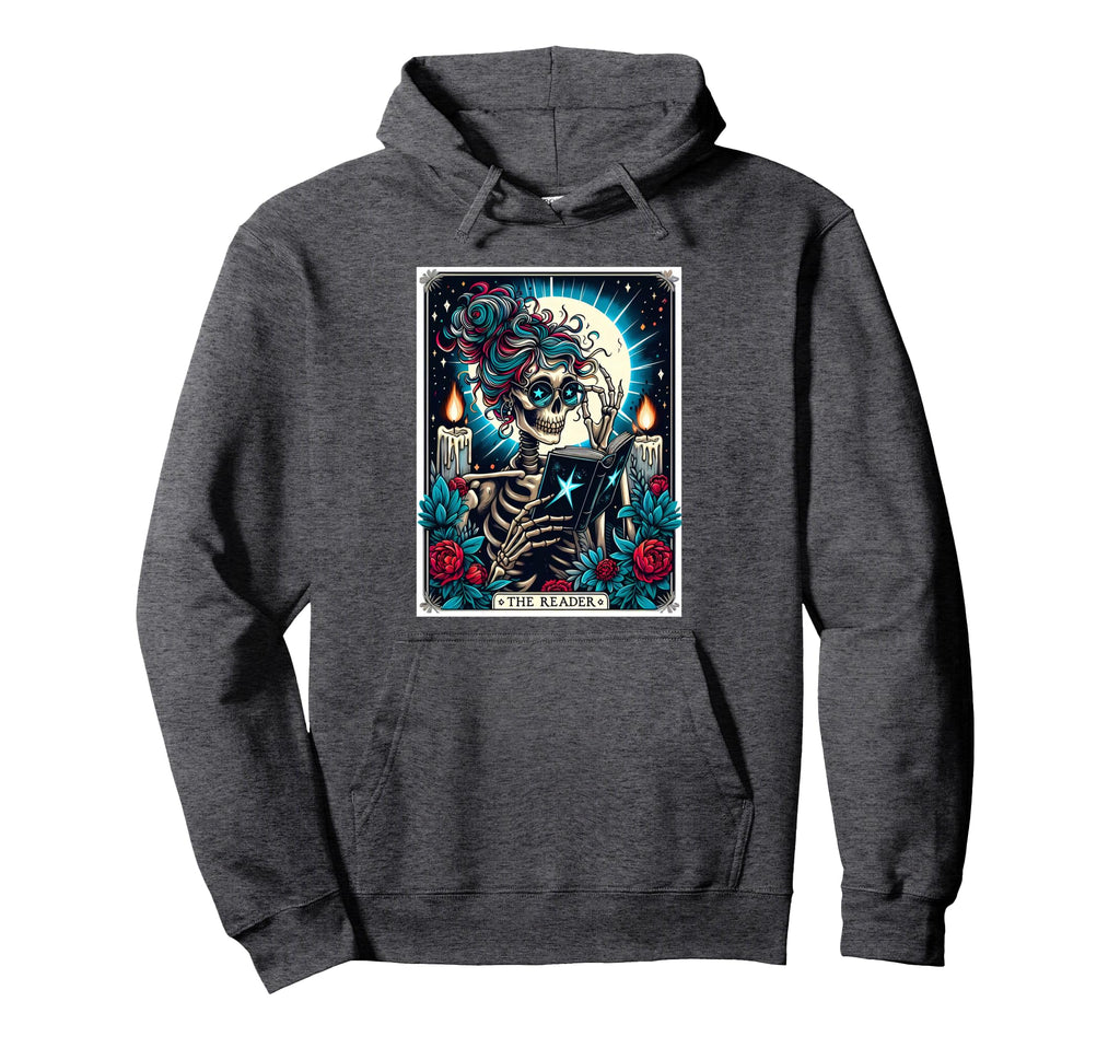 Reader Tarot Card Funny Book Lover Hoodie - Trendy Graphic for Adults - T-Shirt, Sweatshirt, Hoodie