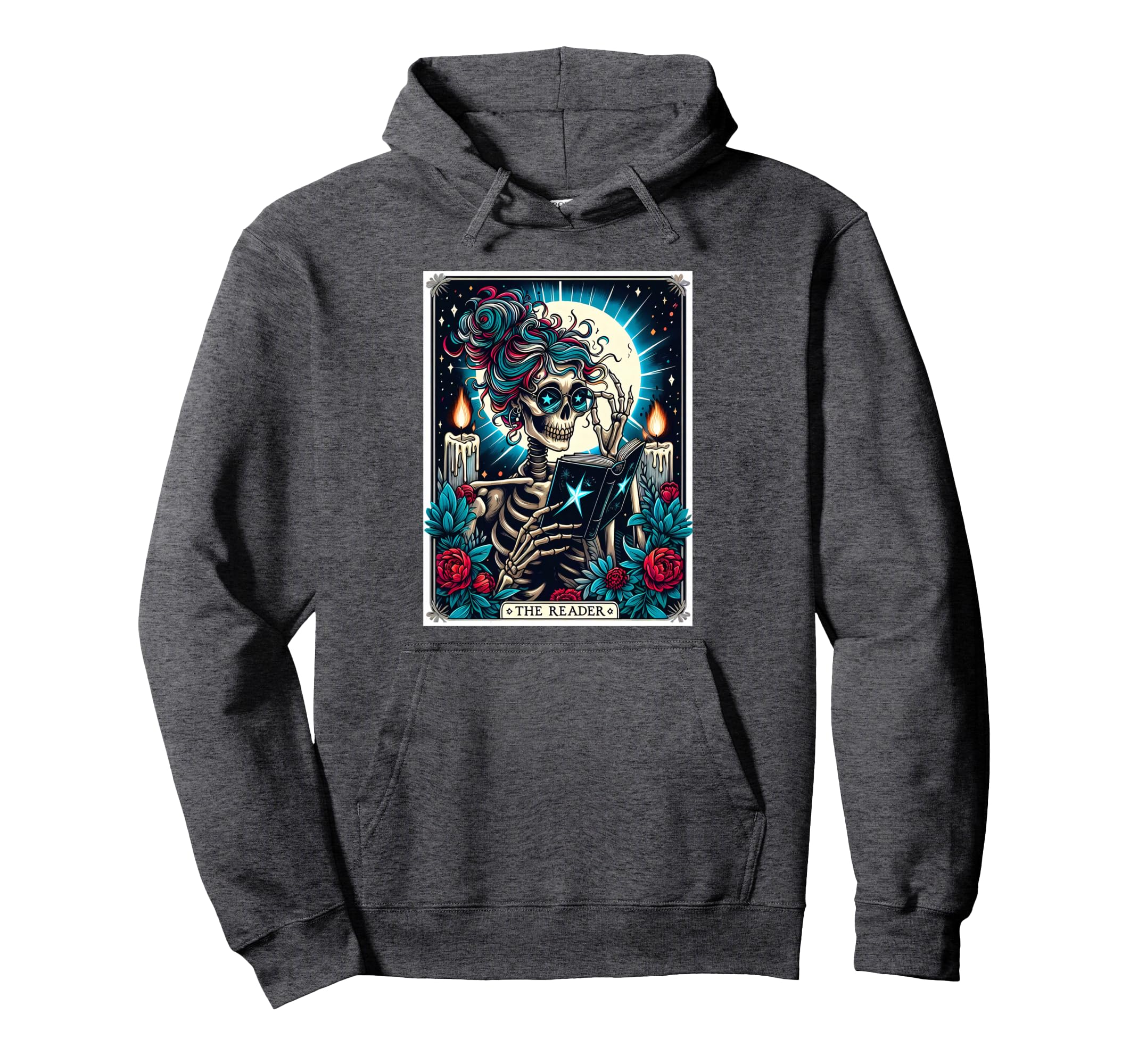 Reader Tarot Card Funny Book Lover Hoodie - Trendy Graphic for Adults - T-Shirt, Sweatshirt, Hoodie