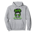 May We Wear Green Messy Bun Mental Health Hoodie - Custom Art Print Unisex - T-Shirt, Sweatshirt, Hoodie