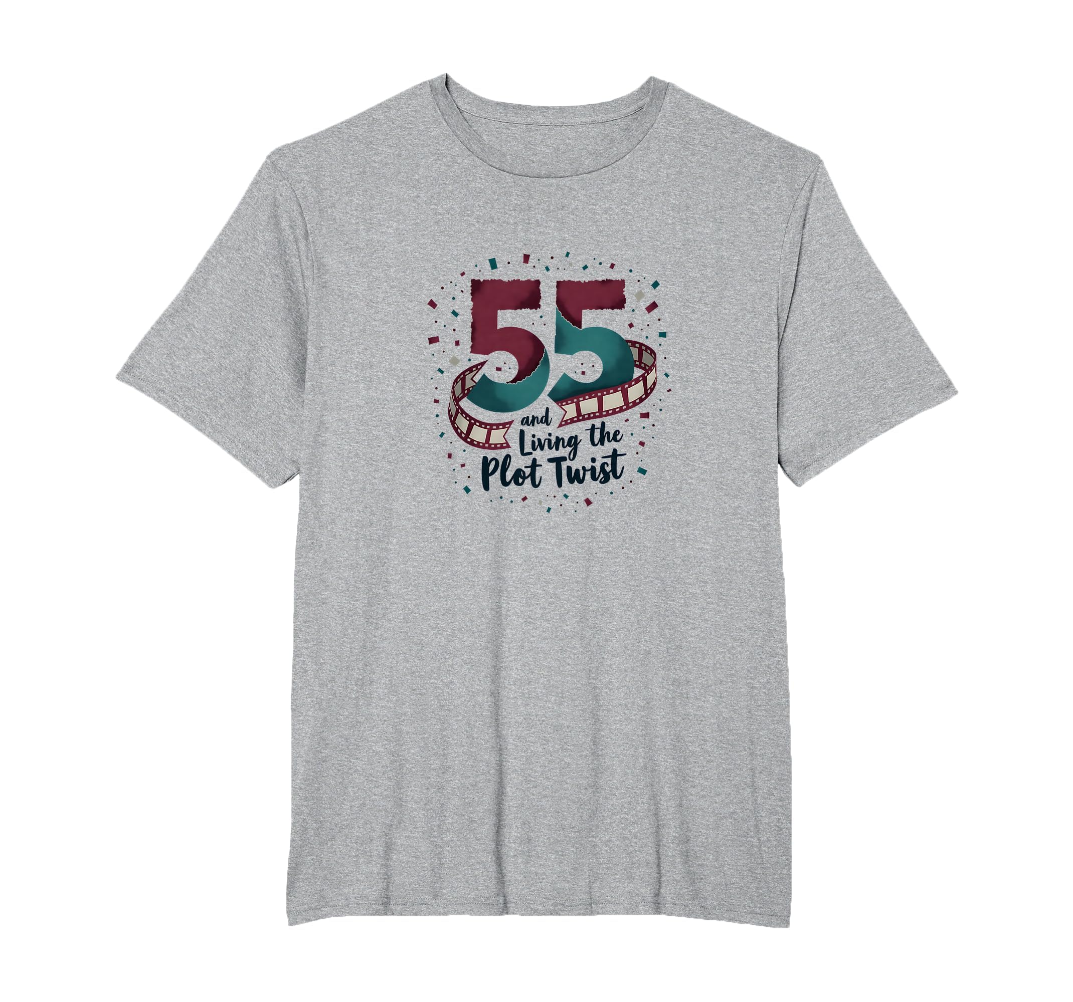 55Th Birthday Gift Living Plot Twist T-Shirt - Aesthetic Graphic Men Women - T-Shirt, Sweatshirt, Hoodie