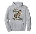 Hold Partner Im Overstimulated Western Hoodie - Graphic Print for Adults - T-Shirt, Sweatshirt, Hoodie