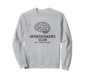 Overthinkers Club Minimalist Brain Sweatshirt - Custom Art Print for Adults - T-Shirt, Sweatshirt, Hoodie