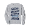 Introvert Book Lover Fictional Worlds Sweatshirt - Graphic Print Men Women - T-Shirt, Sweatshirt, Hoodie