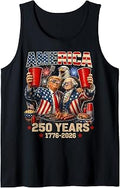 250 Years America Anniversary 250th Trump Washington Vintage Tank Top Unisex T-shirt, Sweatshirt, Hoodie, Long Sleeve Tee - T-Shirt, Sweatshirt, Hoodie