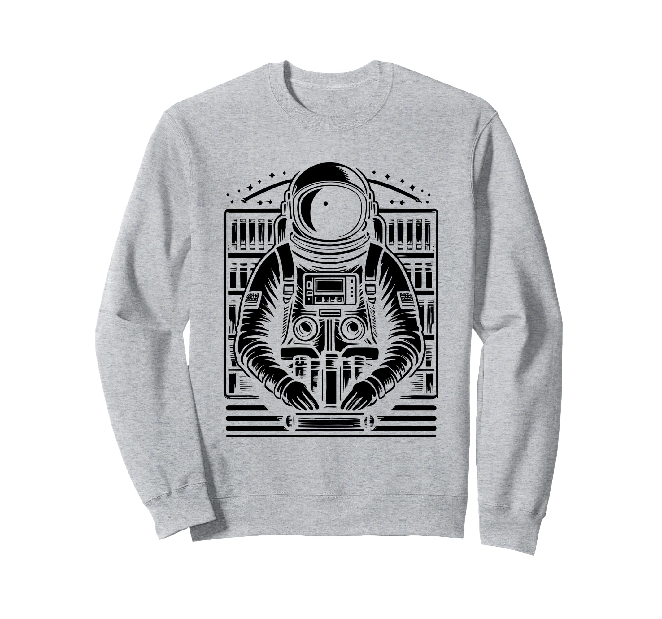 Astronaut Librarian Library Book Sweatshirt - Aesthetic Graphic for Adults - T-Shirt, Sweatshirt, Hoodie