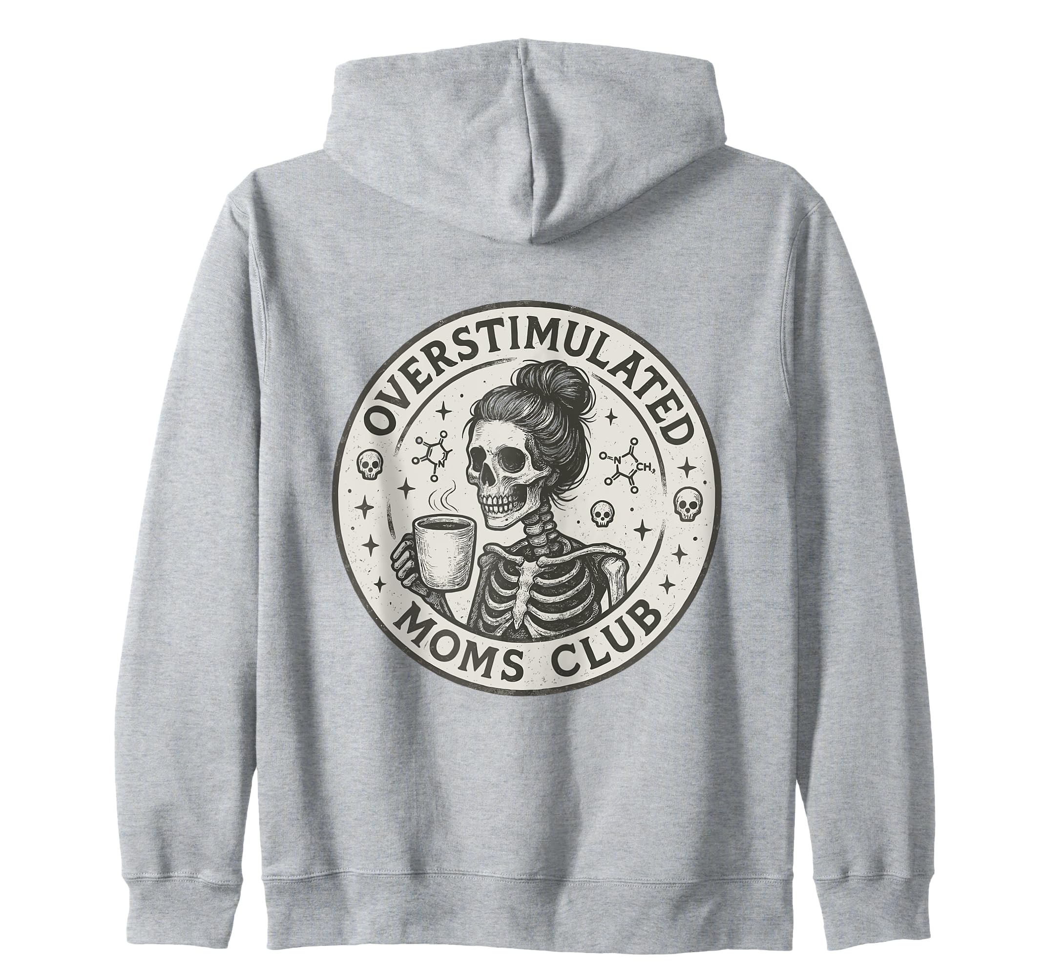 Moms Club Overstimulated Groovy T-Shirt - Graphic Print for Adults - T-Shirt, Sweatshirt, Hoodie