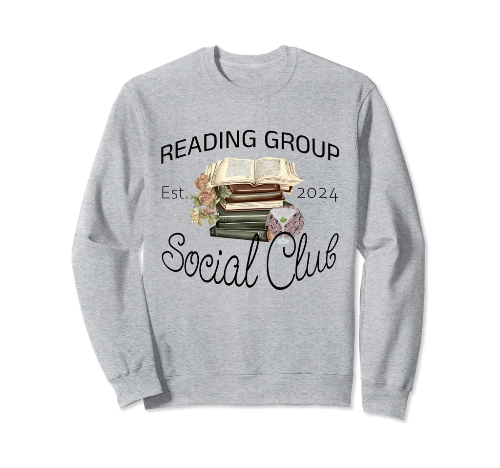 Reading Group Social Club Relaxing Sweatshirt - Graphic Print Men Women - T-Shirt, Sweatshirt, Hoodie