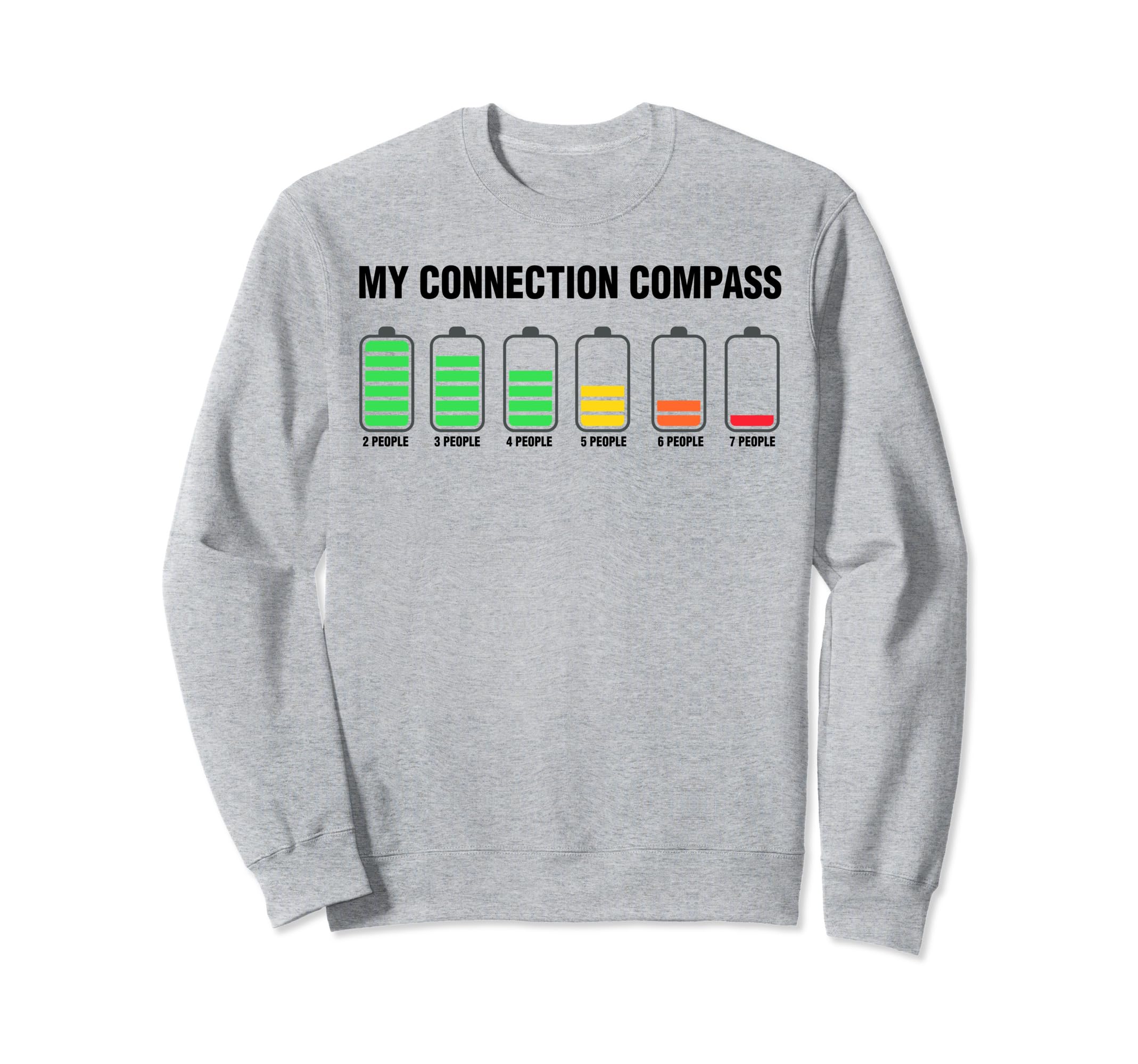 Introvert Funny Low Battery My Sweatshirt - Unique Graphic Unisex - T-Shirt, Sweatshirt, Hoodie