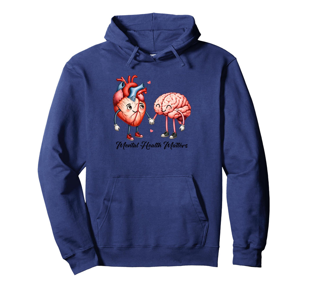 Mental Health Awareness Month End Hoodie - Casual Everyday Wear Men Women - T-Shirt, Sweatshirt, Hoodie