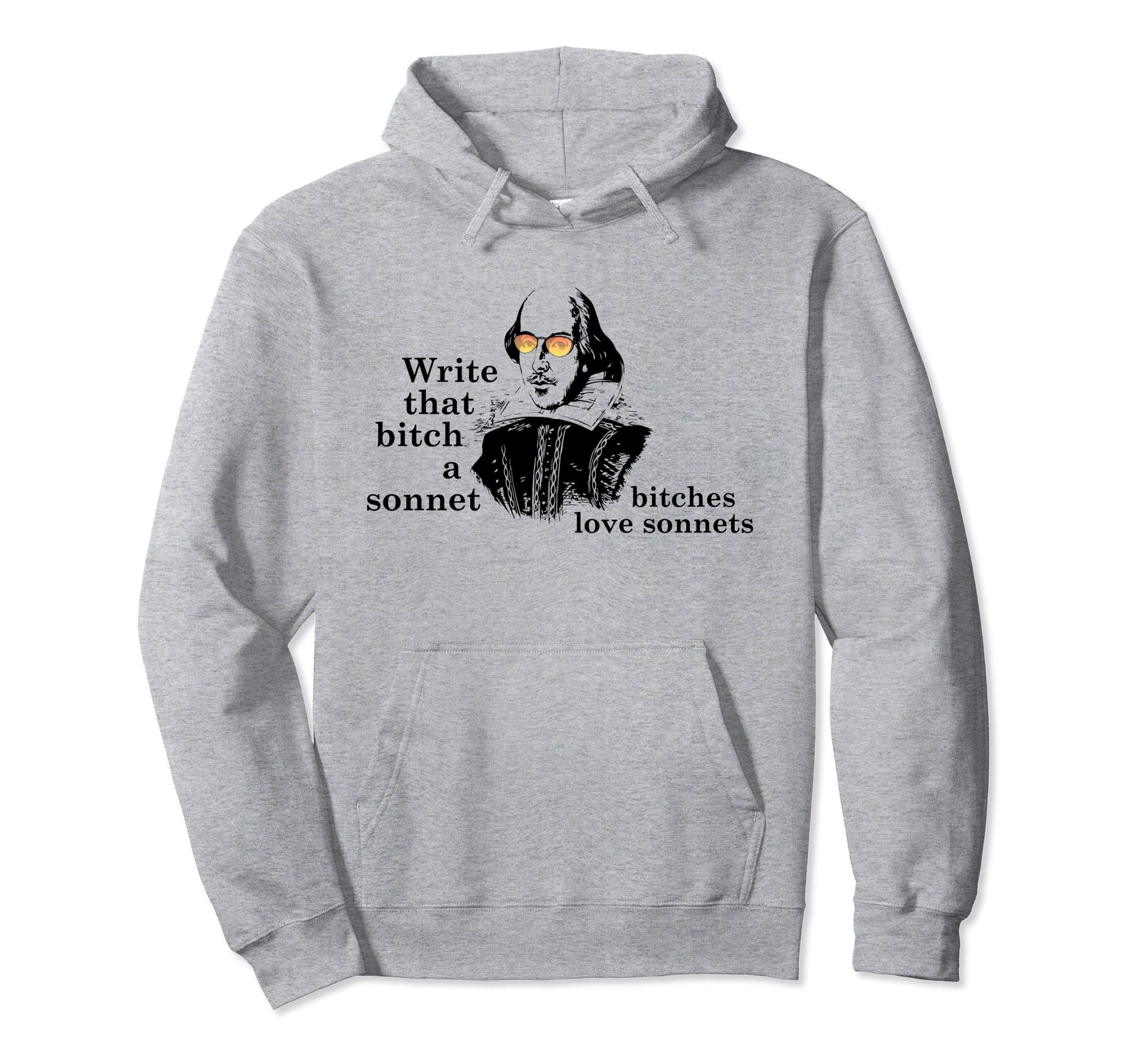 Funny Literature Shakespeare Pop Hoodie - Minimalist Print for Adults - T-Shirt, Sweatshirt, Hoodie