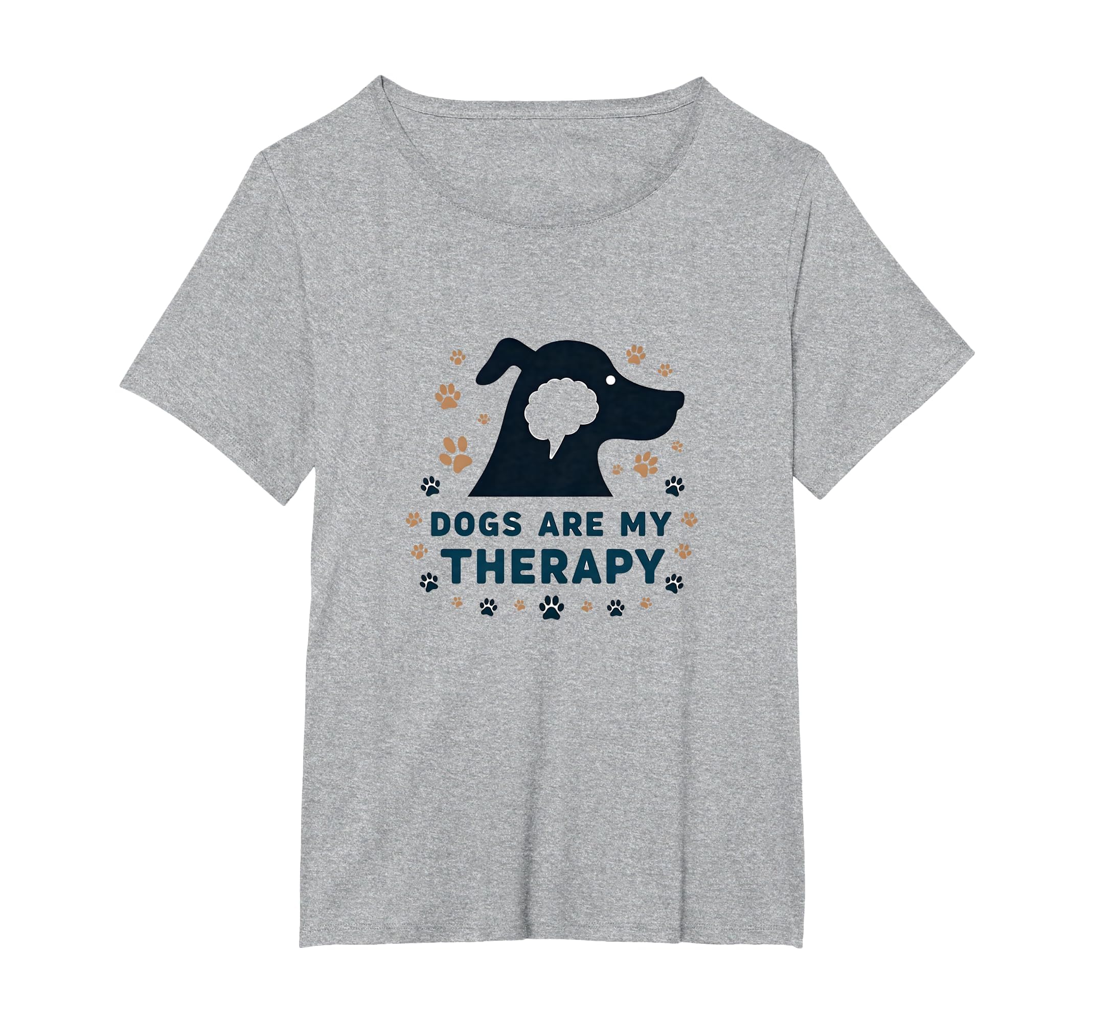 Dogs Are My Therapy Pet Lover Paw T-Shirt - Aesthetic Graphic Unisex - T-Shirt, Sweatshirt, Hoodie