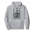 Overthinker Tarot Card Skeleton Halloween Hoodie - Unique Graphic Men Women - T-Shirt, Sweatshirt, Hoodie