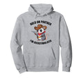 Hold Partner Im Overstimulated Western Hoodie - Novelty Apparel Unisex - T-Shirt, Sweatshirt, Hoodie